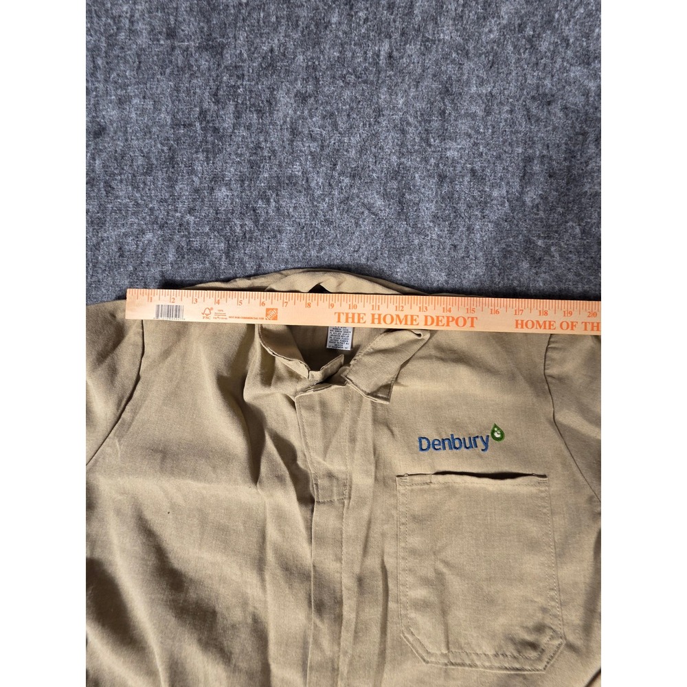 Mens Coveralls 40 RG Khaki Tan Flame Resistant Nomex Arc Rating Bulwark FR - Picture 8 of 11